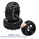 RC 4 Stück 1:10 5 Speichen Buggy Gummireifen für RC HSP 1/10 Offroad