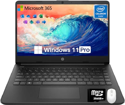 HP 14�C���` �m�[�g�p�\�R�� �w�� �r�W�l�X�AIntel Celeron N4120�A8GB RAM�A384GB�X�g���[�W(128GB eMMC+256GB MSD)�A1�N�Ԃ�Office 365�AIntel UHD Graphics�A�E�F�u�J�����AW