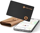 NOVOO Dünne Geldbörsen Tracker Karte Geldbörsenfinder Air Tag kompatibel mit...