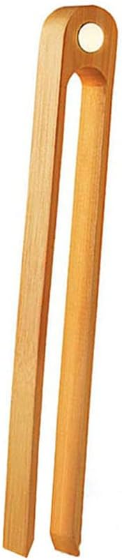 1 Piece Magnetic Toaster Tong Bamboo Toaster Tong Kitchen Toast Tongs Food Tong for Cooking and Holding Toast Bread