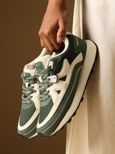 Image of The Souled Store Milano: Women and Girls Low Top Sneakers Retro Trainer Microfiber Suede and Engineered Mesh Cushioned Insole Retro Sole Lace Up Lightweight Breathable