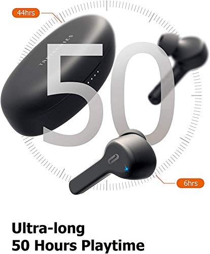Image of 3 idea Imagine Create Print Tessco IBuds-404 Wireless Bluetooth IP56 Sweatproof Design Earbuds with Mic, Compatible with Android /iOS /Tablet (Black)