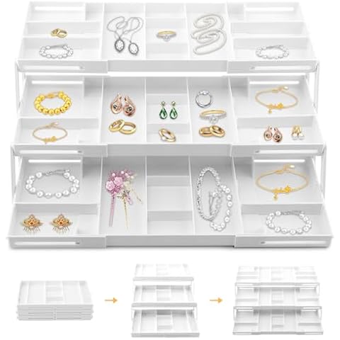 Multi-Level Smart Drawer Organizer with Dividers Cover