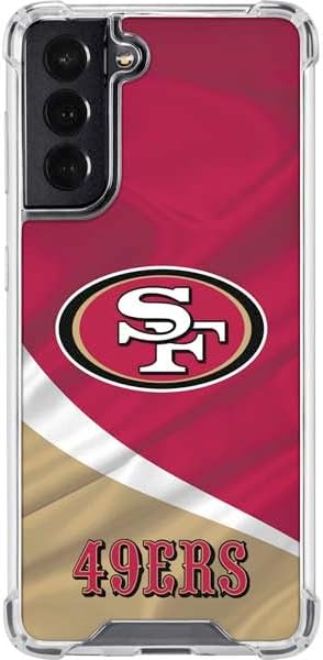 Skinit Clear Phone Case Compatible with Galaxy S22 - Officially Licensed NFL San Francisco 49ers Design