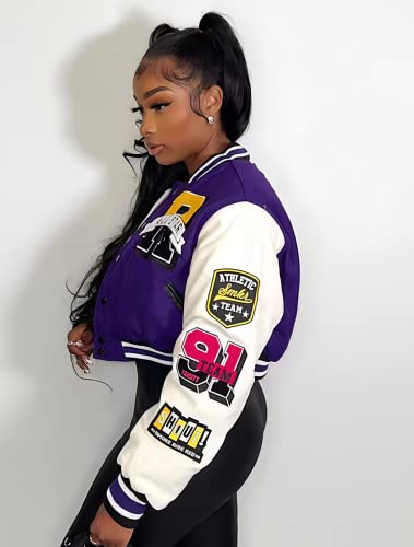 Voikerdr Button Down Shirts For Women Outerwear Windbreaker Varsity Jacket For Women Summer Lightweight Jacket 2023 #TOP1