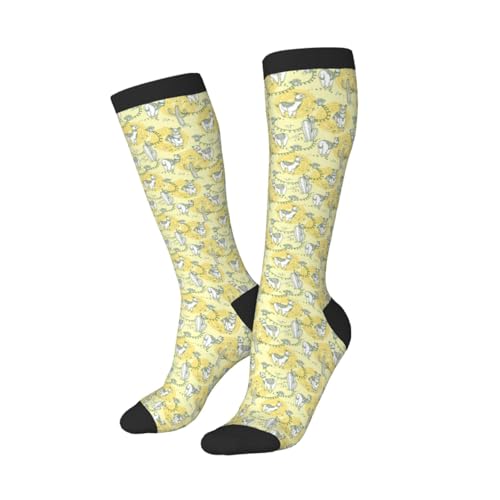 Llama print Clash of colours long socks, sports running cycle long socks, comfort long socks2