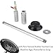 Air Pneumatic Dent Puller, Steel Slide Hammer with 3 Suction Cups 3.2” 4.7” 5.9”, Car Dent Puller Kit, Auto Body Dent Repair Kit, 24.2” Dent Removal Hand Tool