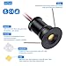 HHTUN 902 120°LED mini Spotlight,DC12V 1W,80Ra,75lm,Small Size,Embedded Installation,Suitable for Cabinet Lighting Such as Wine cabinets,Shoe cabinets,etc.,with Power Supply(4000K,Black,9Pack)