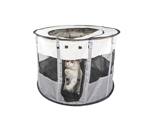 ペットサークル 猫 犬 ケージ 折りたたみ式 収納バッグ付き 小型犬用 72x72x40CM