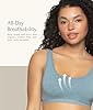 Felina Organic Cotton Stretch Bralette (Cloud, Small) | Wireless, Sustainable Everyday Bra with Soft, Breathable Fabric #3