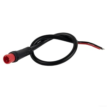 E-Bike Display Extension Cable 2/3/4/5/6 Pin Signal Line Connector Waterproof Wiring Harness for Bafang Electric Bicycle Components Black 20cm2 Pin Male
