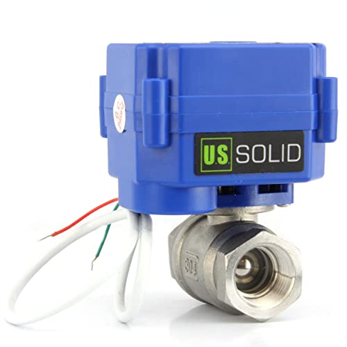 U.S. Solid Motorized Ball Valve- 3/4" NSF Certified 304SS Ball Valve with Full Port, 9-24V AC/DC and 2 Wire Auto Return Setup (25 Packs) by U.S. Solid - Image 3