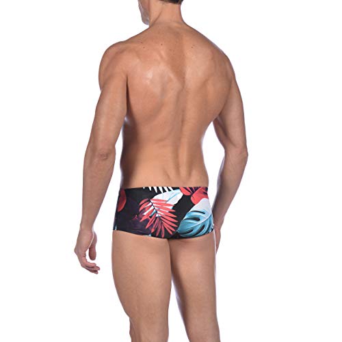 ARENA Men's Tropical Leaves Low Waist MaxLife Swim Short Swimsuit4