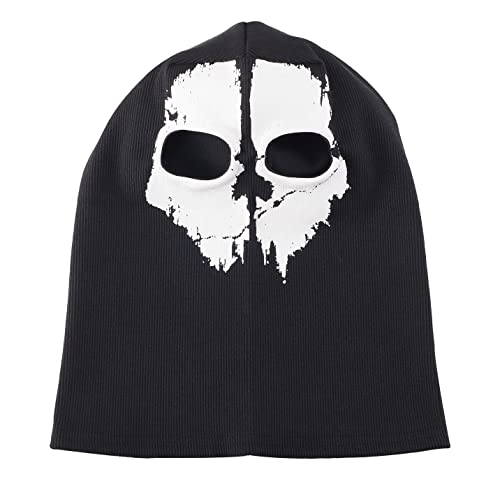 Nuoxinus Balaclava Black Ghosts Skull Full Face Mask For Men Women Cosplay Party Halloween Outdoor Motorcycle Bike Cycling Skateboard Hiking Skiing Snowmobile Snowboard #TOP3