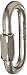 Indusco 54400501 Standard Stainless Steel Proof Coil Connecting Rapid Link, 1/2" Trade, 4.18" Length, 3300 lbs Working Load Limit