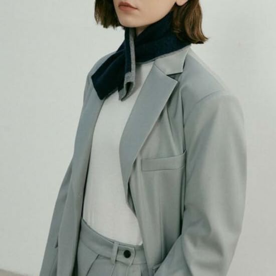 Pull Through Scarf for Women Knit Triangle Scarf Short Collar Scarf Y2k Old Money Aesthetic Accessories3