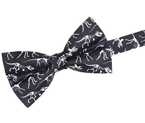 Ocia Holiday Bowtie St Patricks Day Easter Bow Tie Festival Pre-Tied Bowtie For Mens & Boys American Flag (Dinosaur Fossil) #TOP3