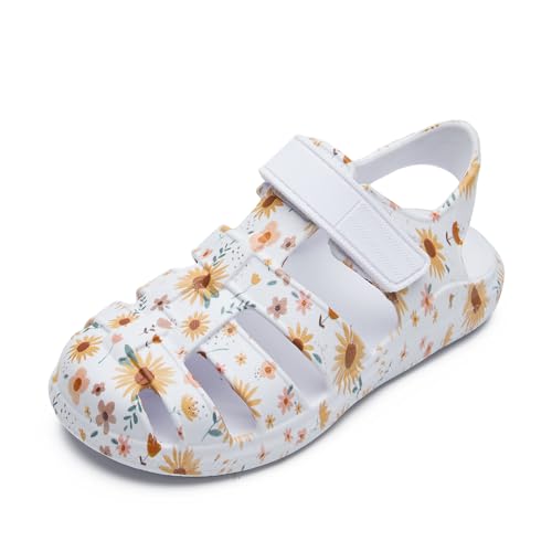 Kids'Popular Summer Footwear,Adjustable toe closure Sandals with Adorable Cartoon Prints,Breathable and antislip,Summer Outdoor/Indoor Shoes