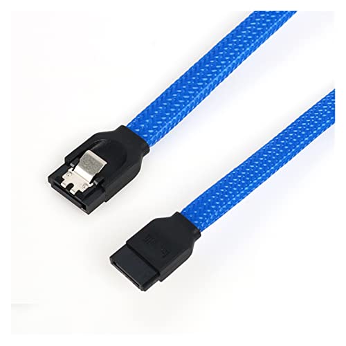 Cable SATA 3.0 III 7pin 6Gbps Nylon 1m Pack 6 piezas