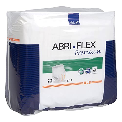 Abena Abri-Flex Premium Protective Underwear, Level 3, (Medium To Extra Large Sizes) Extra Large, 84 Count