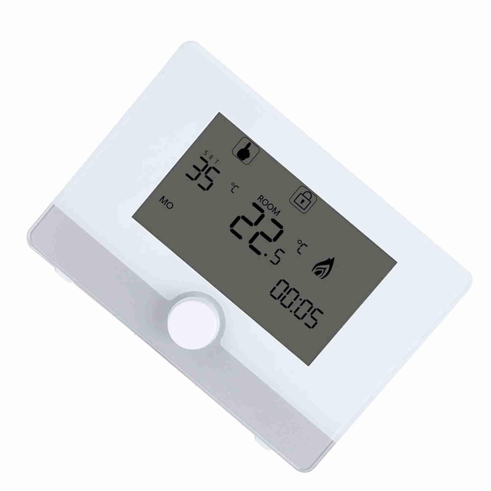 Termostato Caldaia Hermann Saunier Duval Termostato Programable para de Calefacción de Paredes Blancas Negras (Blanco)