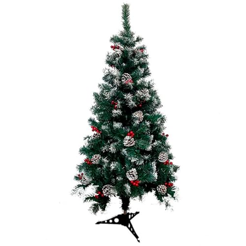 ACAN Tradineur - Árbol de Navidad Artificial - Diseño Piñas y Bayas - Altura de 120 cm - Fácil Montaje - Fabricación en PVC, Metal Revestido, Robusto y Duradero.