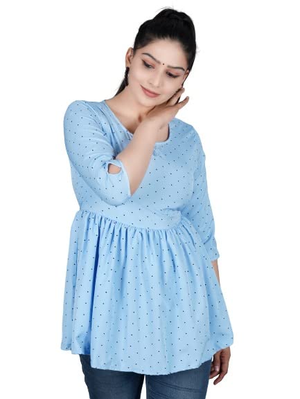 Image of Women's Rayon Anarkali Regular Fit Top