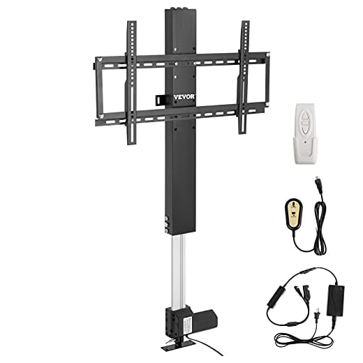 VEVOR Supporto TV Motorizzato a Schermo LCD/LED/OLED Gamma Regolabile 107,4-187,4 cm, Resistente
