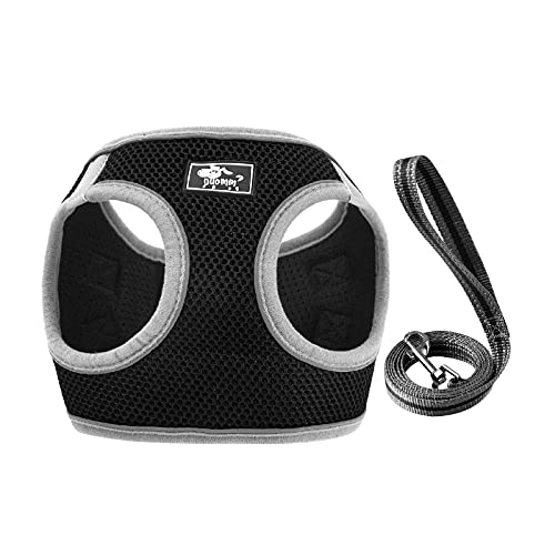 CROWATTS Dog Harness with Leash Set,Soft Mesh Comfortable Puppy Harness,Adjustable Reflective Vest Harness for Small…