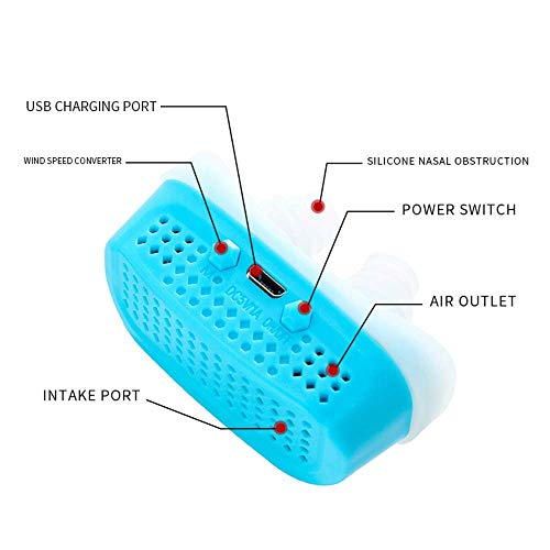 Festnight Velocidade Variável elétrica Silicone Anti Ronco Dispositivo Dilatadores Nasais Apnéia Aju