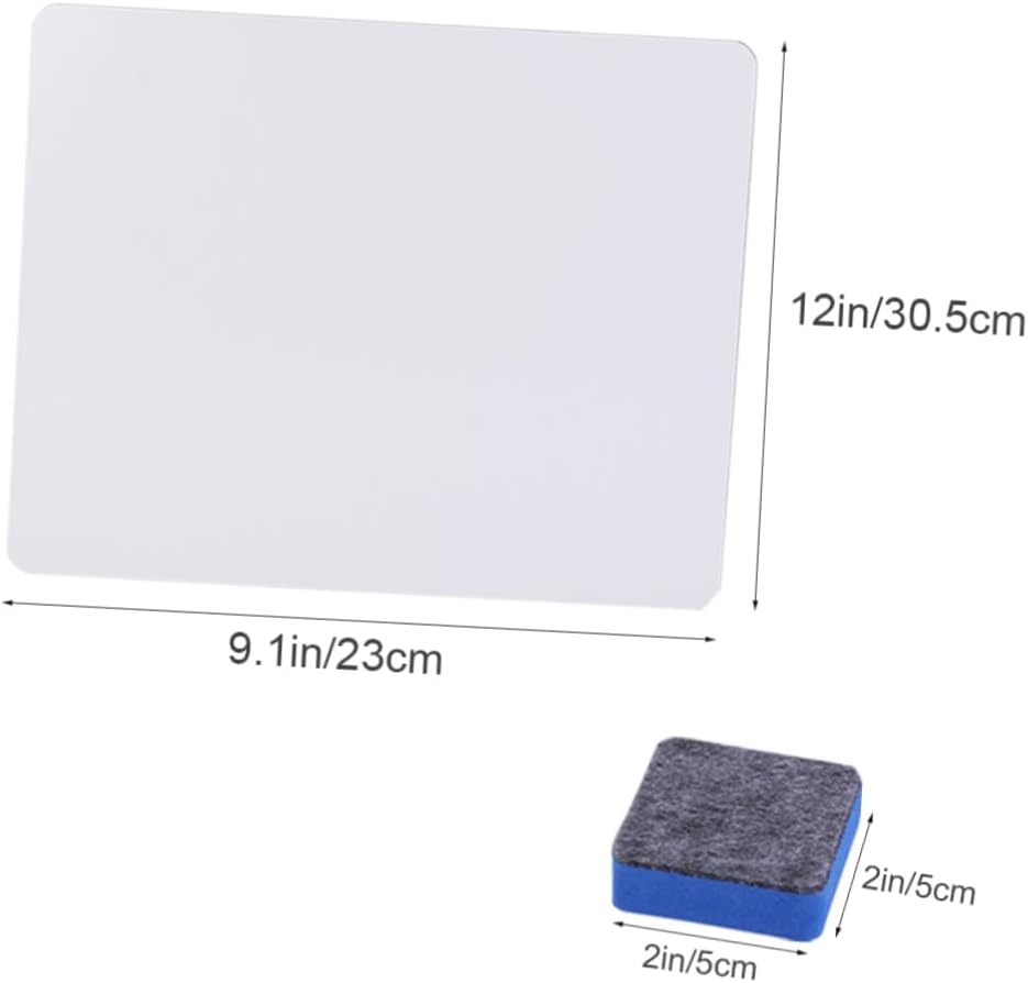 ARTIBETTER Portable Desktop Whiteboard Erase Boards Kit Mini Erasers Included for Boys and Girls Office Dec