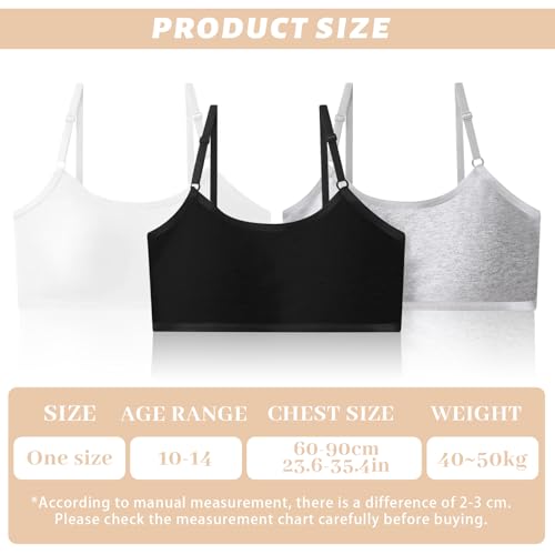 Ropa interior de entrenamiento para niñas con algodón suave y almohadillas 2