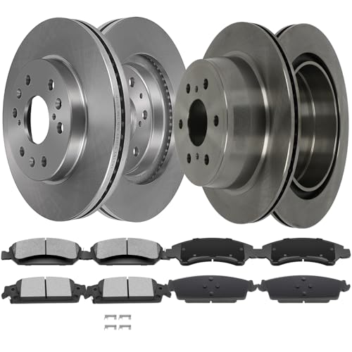 Image of SCITOO Brake Kits Front Rear Brake Rotors Brake Pad:55133;55097;D1363;D1707 | Fit For Cadillac For Escalade,For Escalade ESV,For Chevrolet For Silverado 1500,For Suburban,For Tahoe