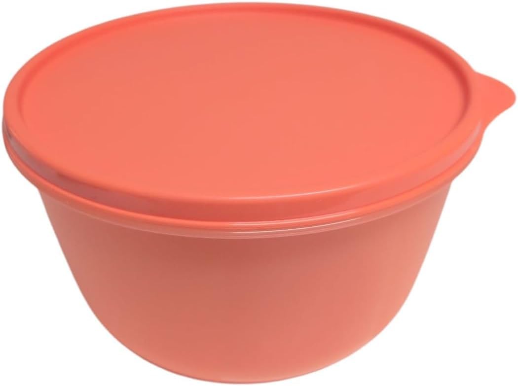 Tupperware Summer Drops miska z pokrywką, zabezpieczona przed wyciekiem, krople świeżości Clarissa, pojemnik na żywność, kolor pomarańczowy, 2,0 l, 2000 ml