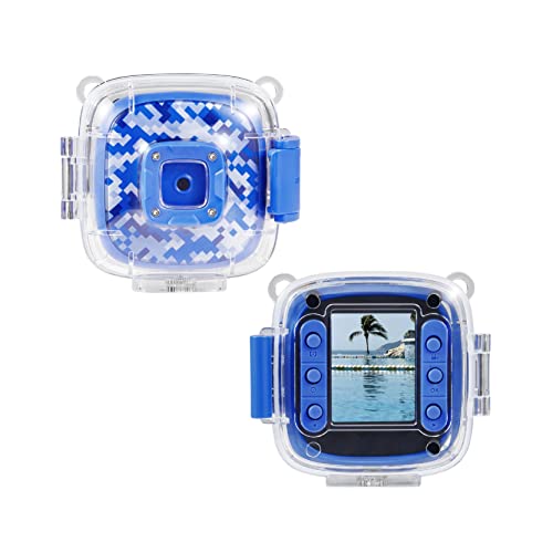 Image of Vivitar Kids Tech - Ultimate Kids Action Camera, Waterproof Digital Action Camera for Kids with 5 MP HD Photo and Video, 2 inch Screen, Microphone, Waterproof case Blue