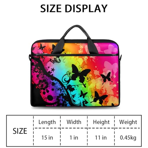 Sac ordinateur 15 pouces robuste contre les chocs motif papillon - 2