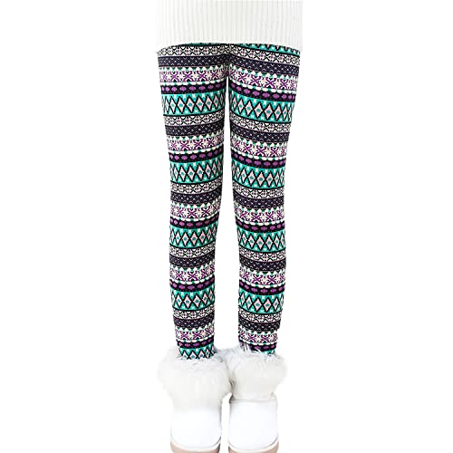 ORPAPA Leggings épais et chauds pour petites filles - Pour enfants de 3 à 11 ans, C coloré, 10-11 ans Cover