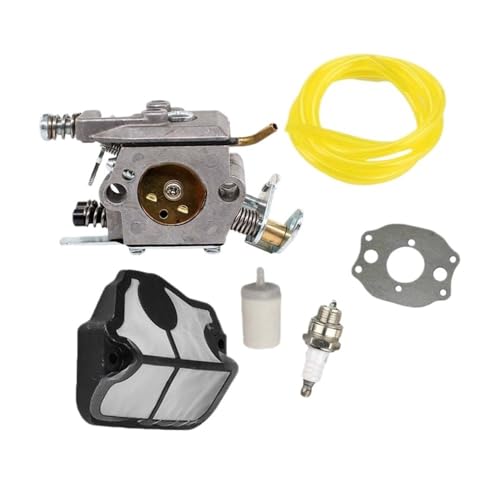 Carburador para motosierra 137 y 141 que soluciona fallos de arranque con filtro y juntas