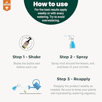 Gardenera Professional Indoor Plants Spray Fertilizer Mist for Home Gardening | 3-1-2 Gentle Blend Mist for Healthy Leaves & Growth | Essential Nutrients for Indoor Plants - 8oz