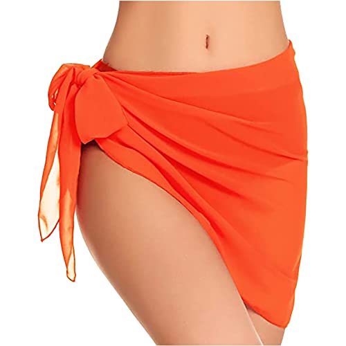 Dressever Women's Sarong Coverups Beach Sheer Bikini Chiffon Cover Ups Wrap Skirt for Swimwear2