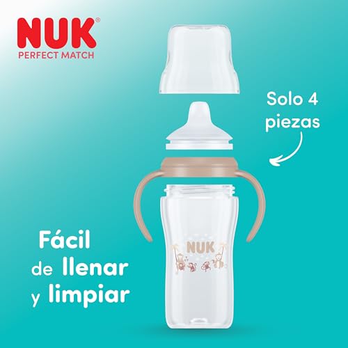 Miniatura 7 de Nuk Perfect Match Vaso Aprendizaje Bebe 6 Meses 260 Ml Vaso Antiderrame Bebe Con Pajita Asas Antideslizantes Azul 2 Unidades