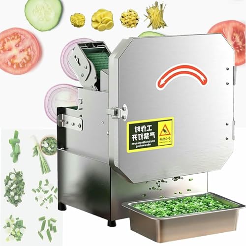 Máquina eléctrica cortadora de puerros y vegetales compacta