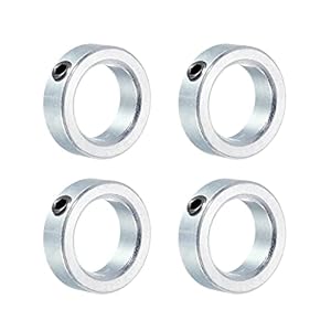 Sourcing Map 4er-Pack Verzinkte Schaftringe Klemmverschluss