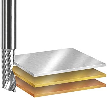 Amana Tool - AMS-160 8-PC Aluminum Cutting Solid Carbide Spiral 'O' Flute CNC Router Bit
