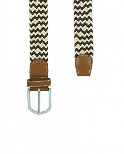 Image of The Tie Hub Unisex Stretchable Woven Fabric Belt | Adjustable, Hole-Free Design | Fits Up to 40 Inches Waist