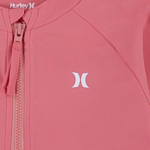 Hurley Baby and Toddler Long Sleeve Rash Guard Swim Suit 2-Piece Outfit Set4