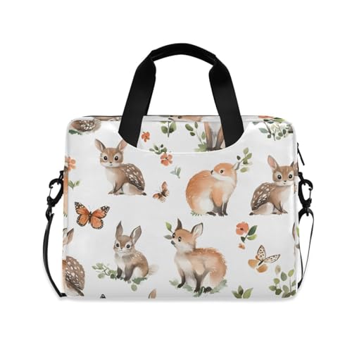 Maletín para portátil ALAZA patrón Woodland Animals 13-15.6 in
