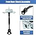 X AUTOHAUX Front Left Door Check Stop Strap Limiter Door Check Arm Assembly 68620-02061 for Toyota Prius 2004-2009 for Toyota Corolla Matrix 2003-2008 LH Driver Side Door Stopper Door Limiter