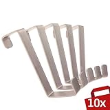 ganchos de puerta Universal : Longitud total del gancho: 9,5 cm, lado estrecho: 3,5 cm, lado ancho: 4,5 cm. Se puede utilizar, por ejemplo, como gancho para toallas o gancho para el baño, como ganchos decorativos para ropa en el pasillo, como perchas de ropa en la puerta de tu habitación.