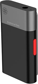 SabineTek Official AudioWow - Mini Wireless Bluetooth Lavalier Microphone - Voice Recorder for Podcasts, Vlogs, Gaming & Singing - Audio & Voice Recording - Studio Equipment